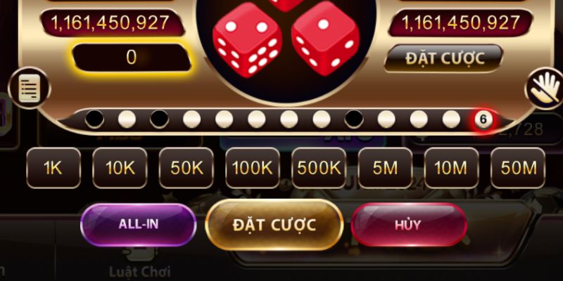 Thành viên Sunwin có thể chọn “All in” để tất tay